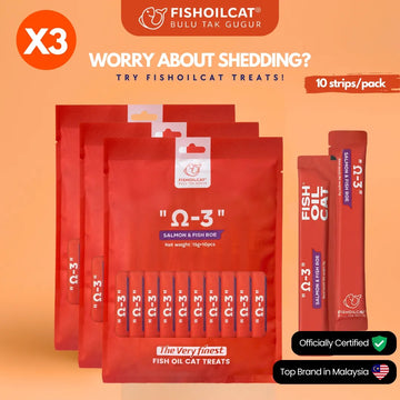 Ω-3 FISHOILCAT Cat Treat Monthly Pack (30 pcs)