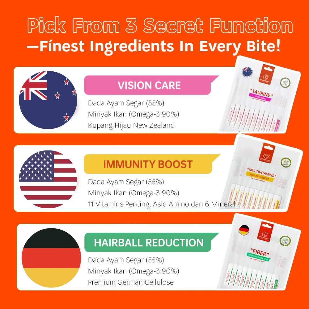 SF-II FISHOILCAT Cat Treat Travel Pack (10 pcs)