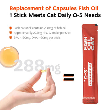 Ω-3 FISHOILCAT Cat Treat Monthly Pack (30 pcs)