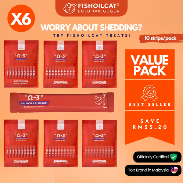 🍣Ω-3 Salmon & Fish Roe Value Pack – FISHOILCAT
